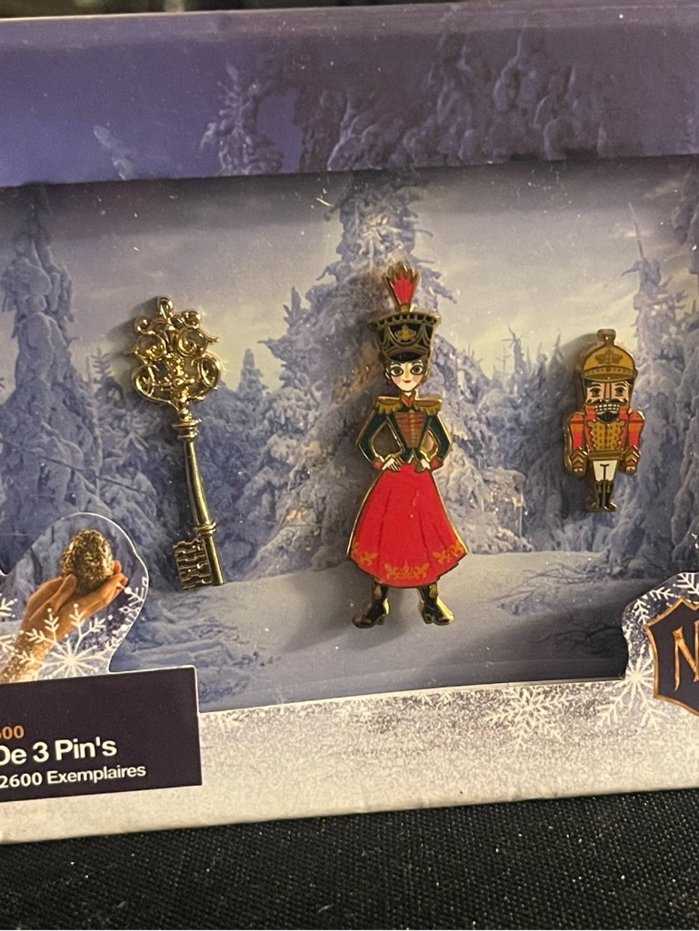 Disney Nutcracker Set Enamel Pins - Red, Gold, Black
